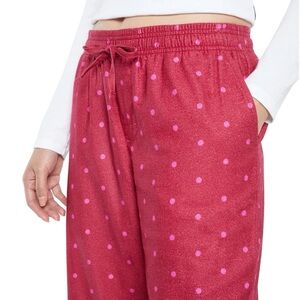 GAP Fuchsia Polka Dot Lounge Pants